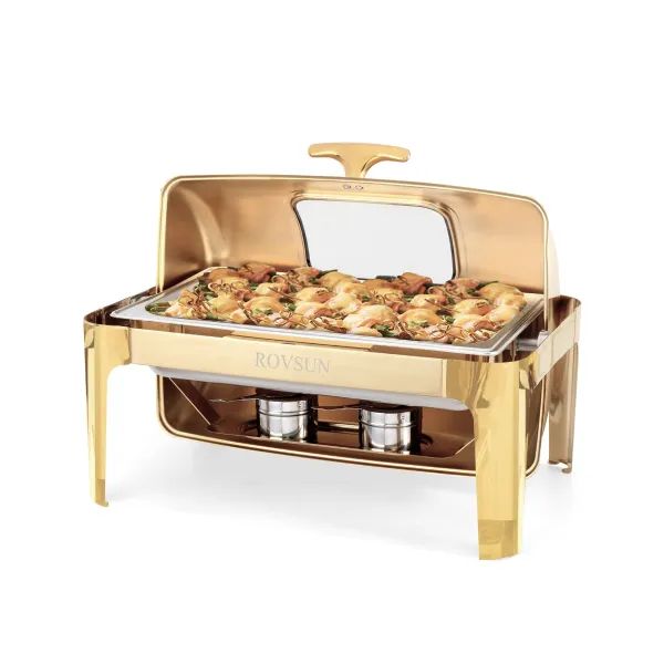 Gold Rectangular Buffet 