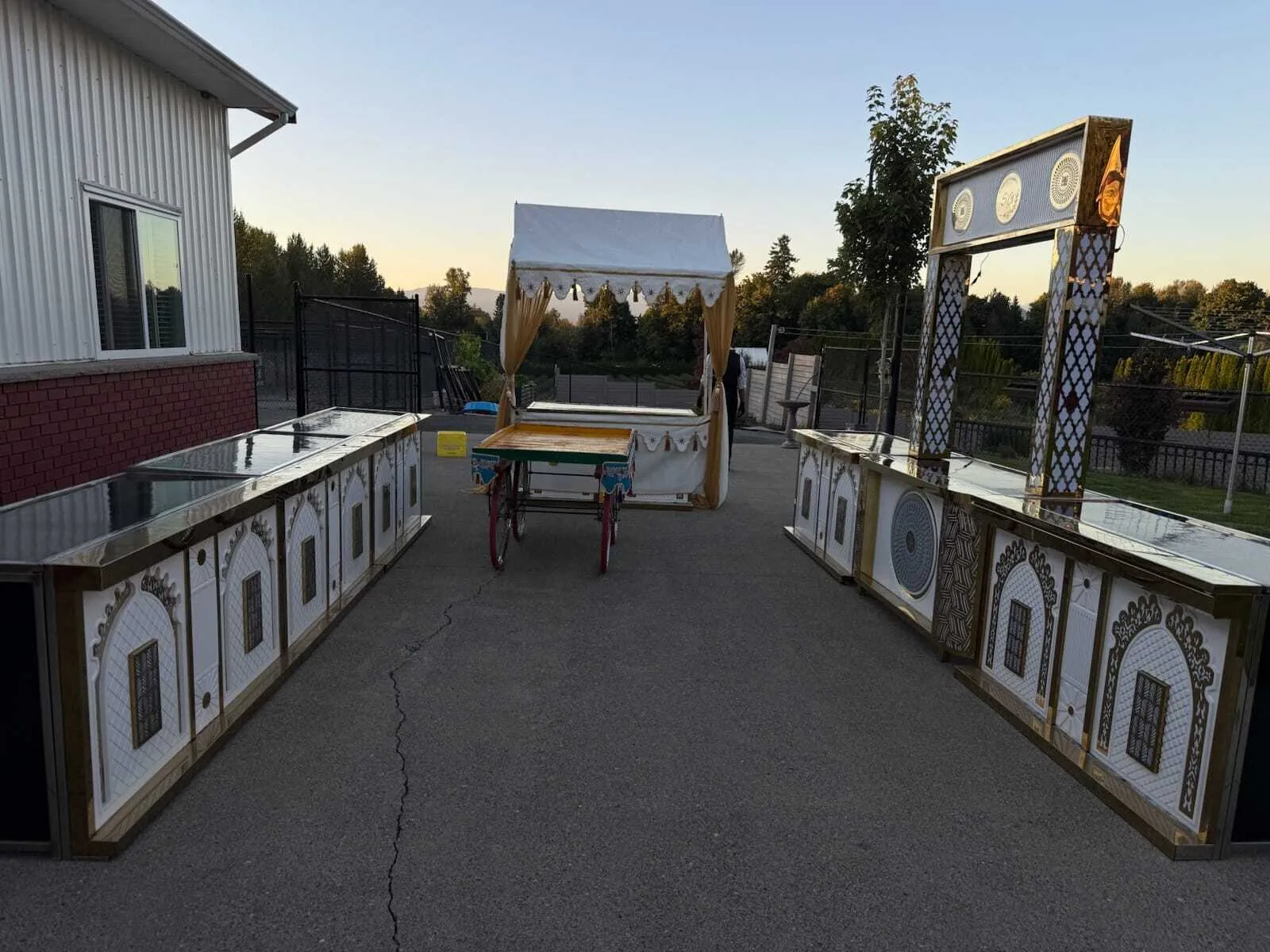 Catering counter Setup