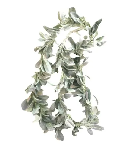 GREENERY: Lamb's ear garland 6 foot pieces (max 8)