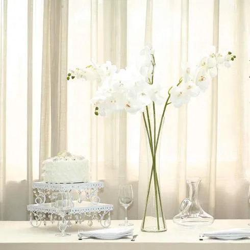 FLORAL: white orchid stems (40") SET OF 40