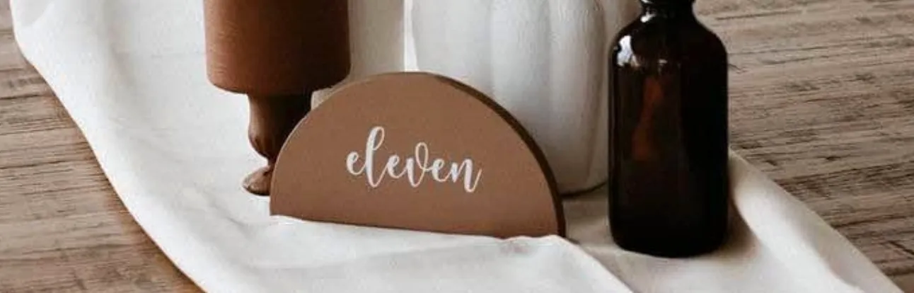 TABLE NUBMERS: Boho painted semi circle set 1-30 {boho collection only}