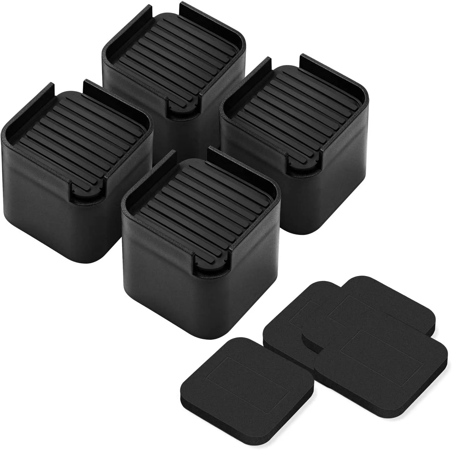 SEATING: 3" furniture risers black SET OF 4