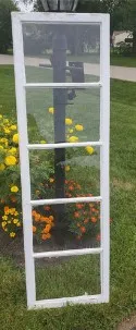 WINDOW SIGN: 5 pane rustic 
