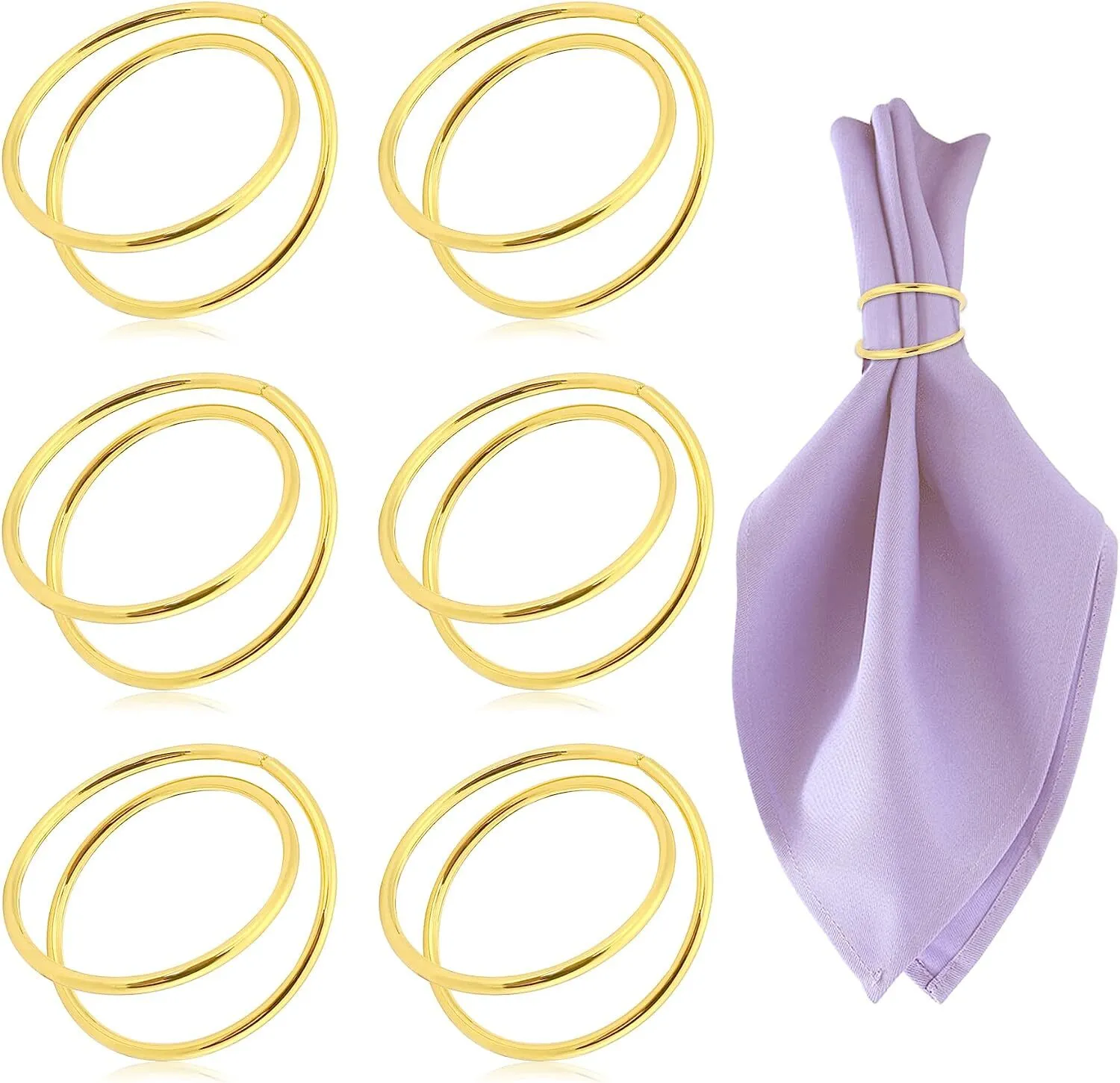 TABLESCAPE: Gold napkins rings SET OF 200
