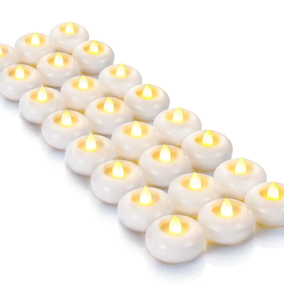 LED: FLOATING 3" flameless candles (set of 24)