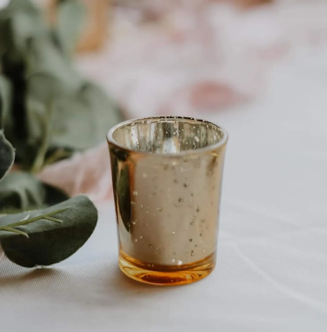 TABLESCAPE: GOLD MERCURY VOTIVES (MAX 144)