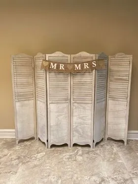 WALL DECOR: rustic shutters 6 panel bi-fold divider