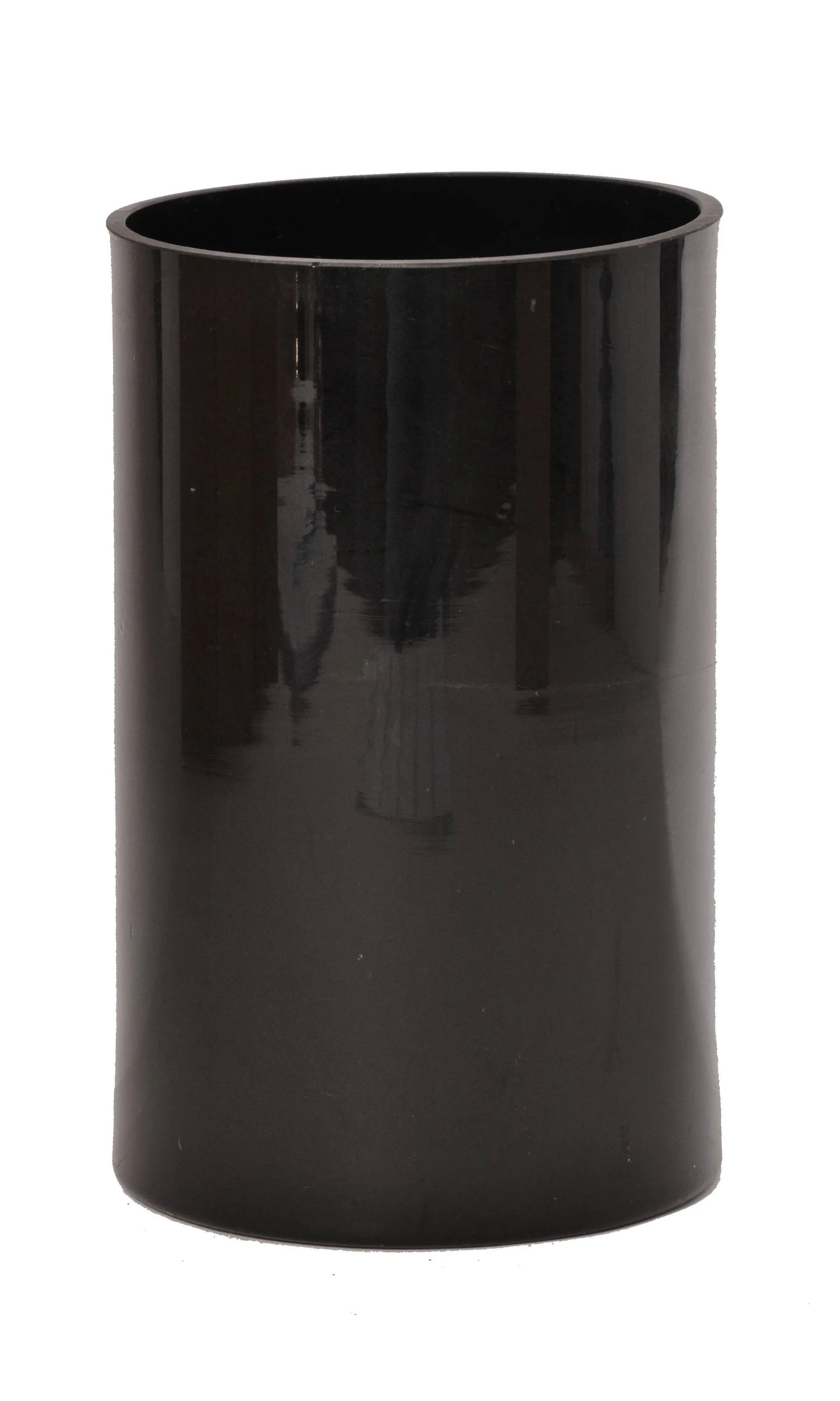 VASES: 8" black cylinder vase (max 8) [black+white collection]