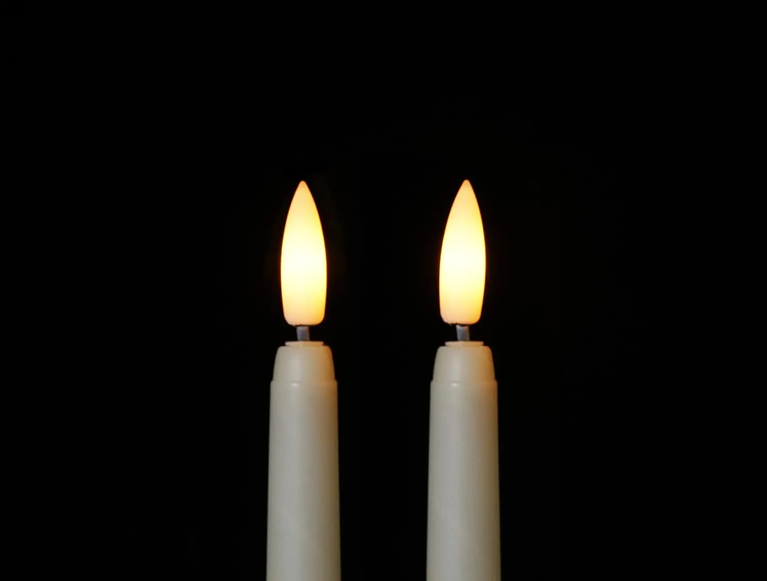 LED: TAPER 3D FLAMELESS candles (SET of 12) CHOOSE COLOR