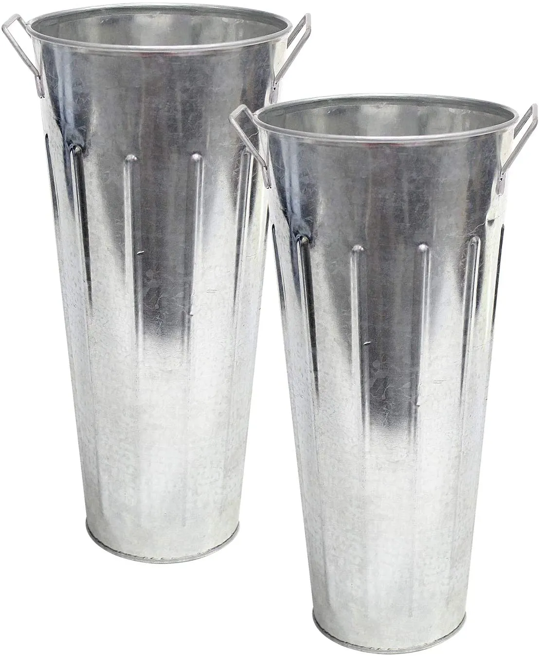 DECOR: 12" metal buckets (good for sparklers) SET OF 2