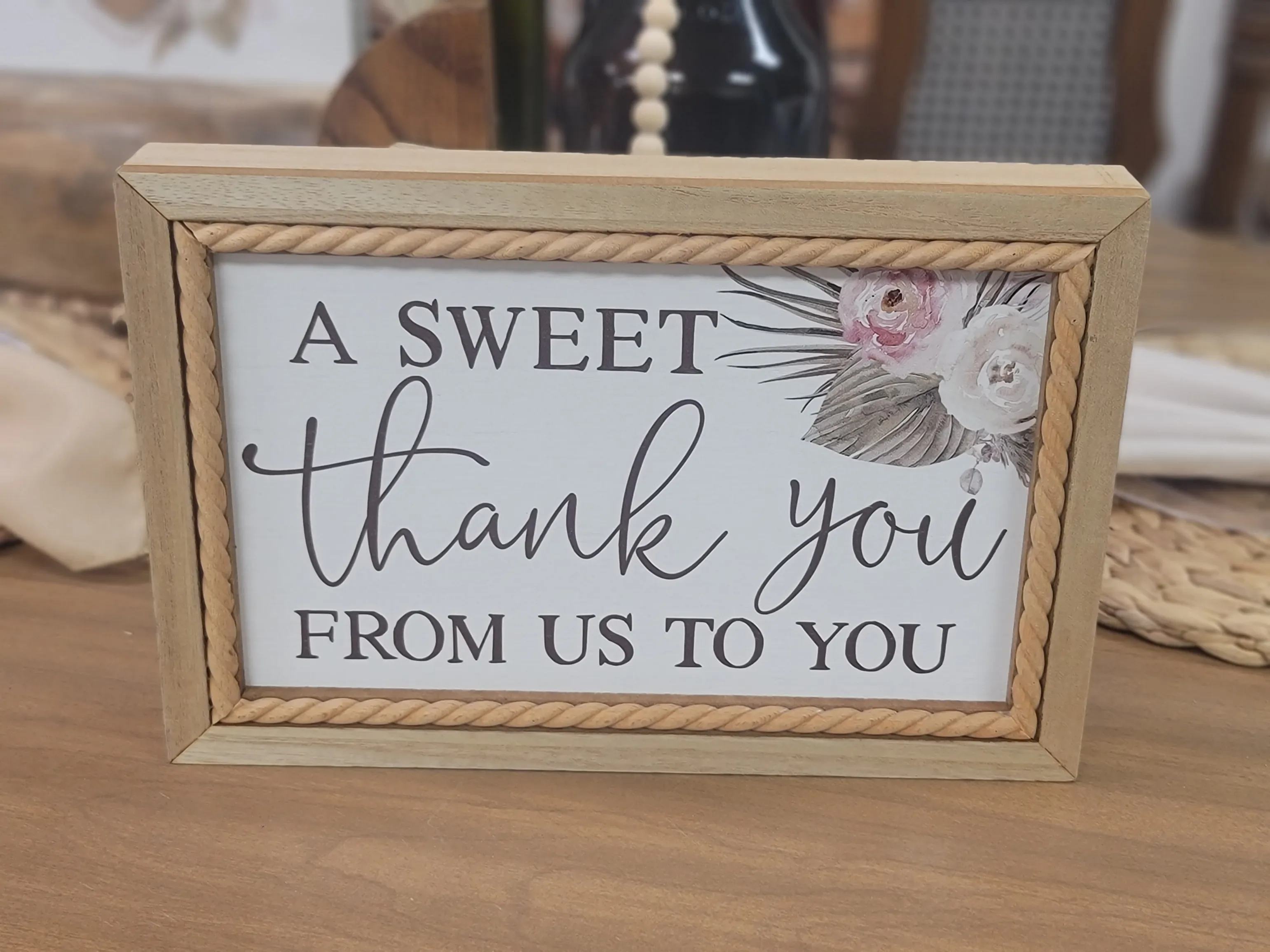 SIGN: a sweet thank you from us to you {boho collection}