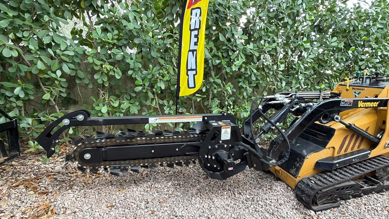 Trencher Attachment for mini skid