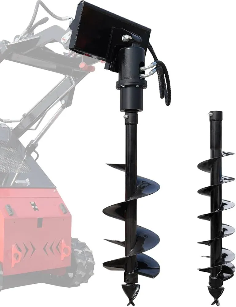 8" Auger Attachment for Mini Skid