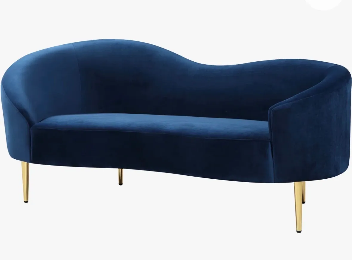 Blue Lounge Sofa 