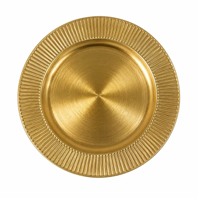 Gold Fluted Charger