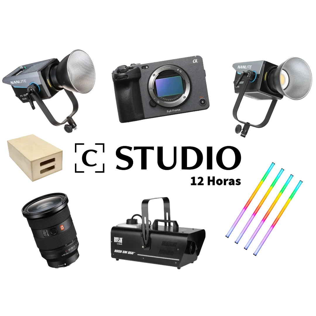 Paquete Estudio Jornada Completa + Cámara y Luces