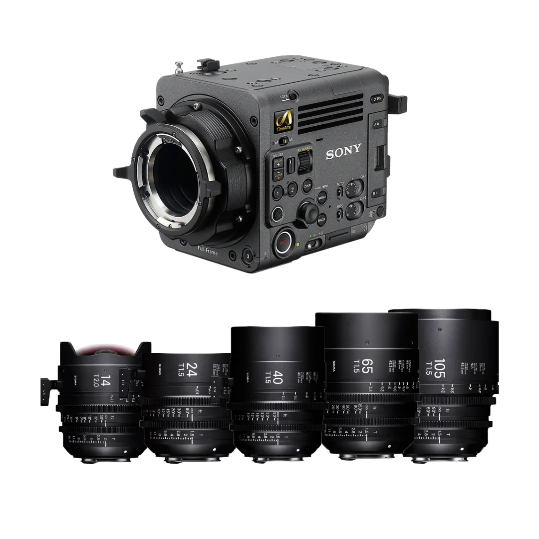 Paquete Sony Burano 8K Motion Picture Camera + Maleta Sigma Cine