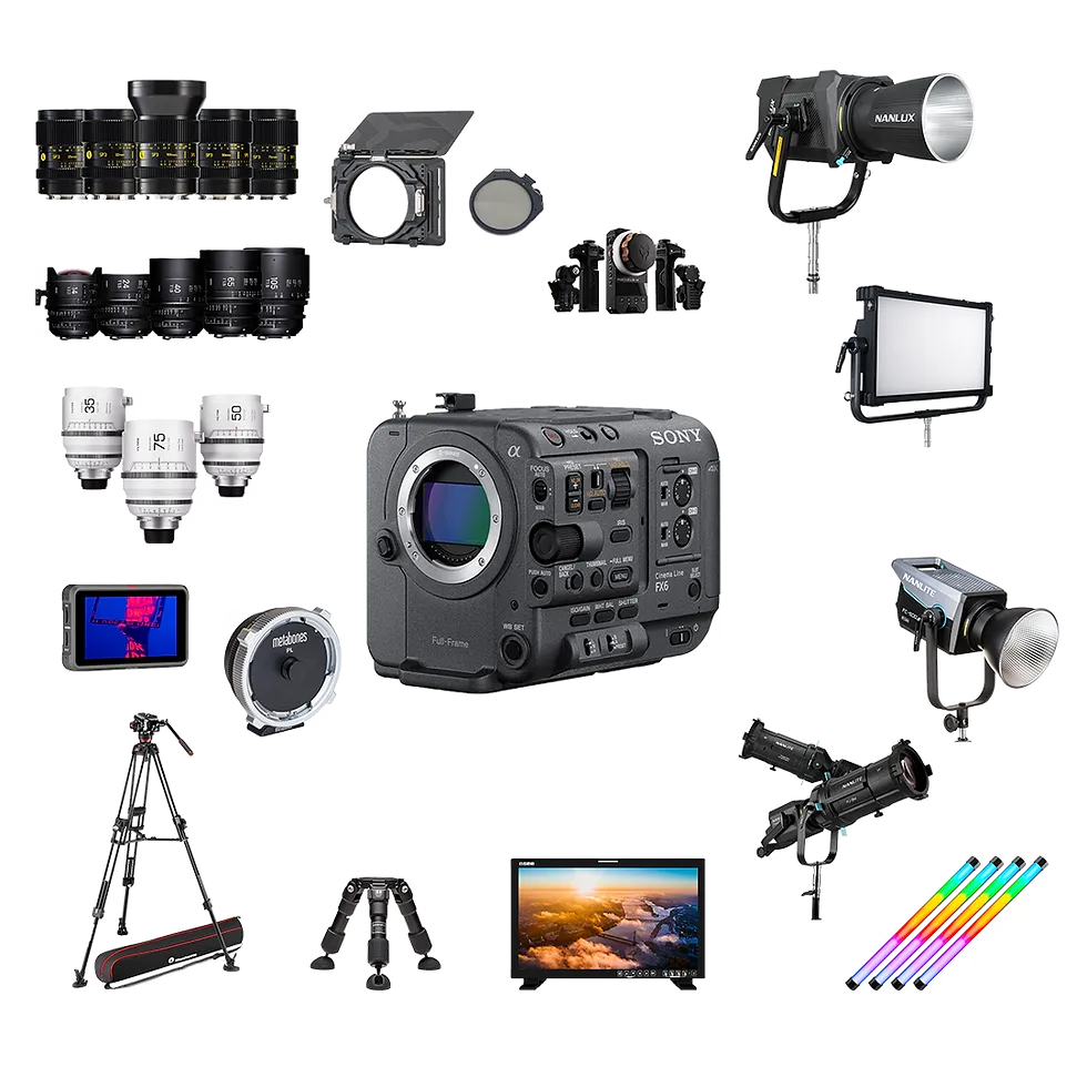 Paquete Sony FX6 + Luces y Grip