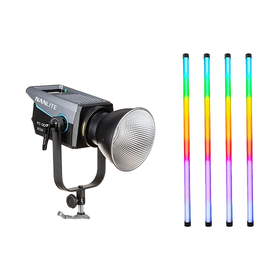 Paquete Nanlite 1 FC-300B + Set 4 Pavotubes II 30x