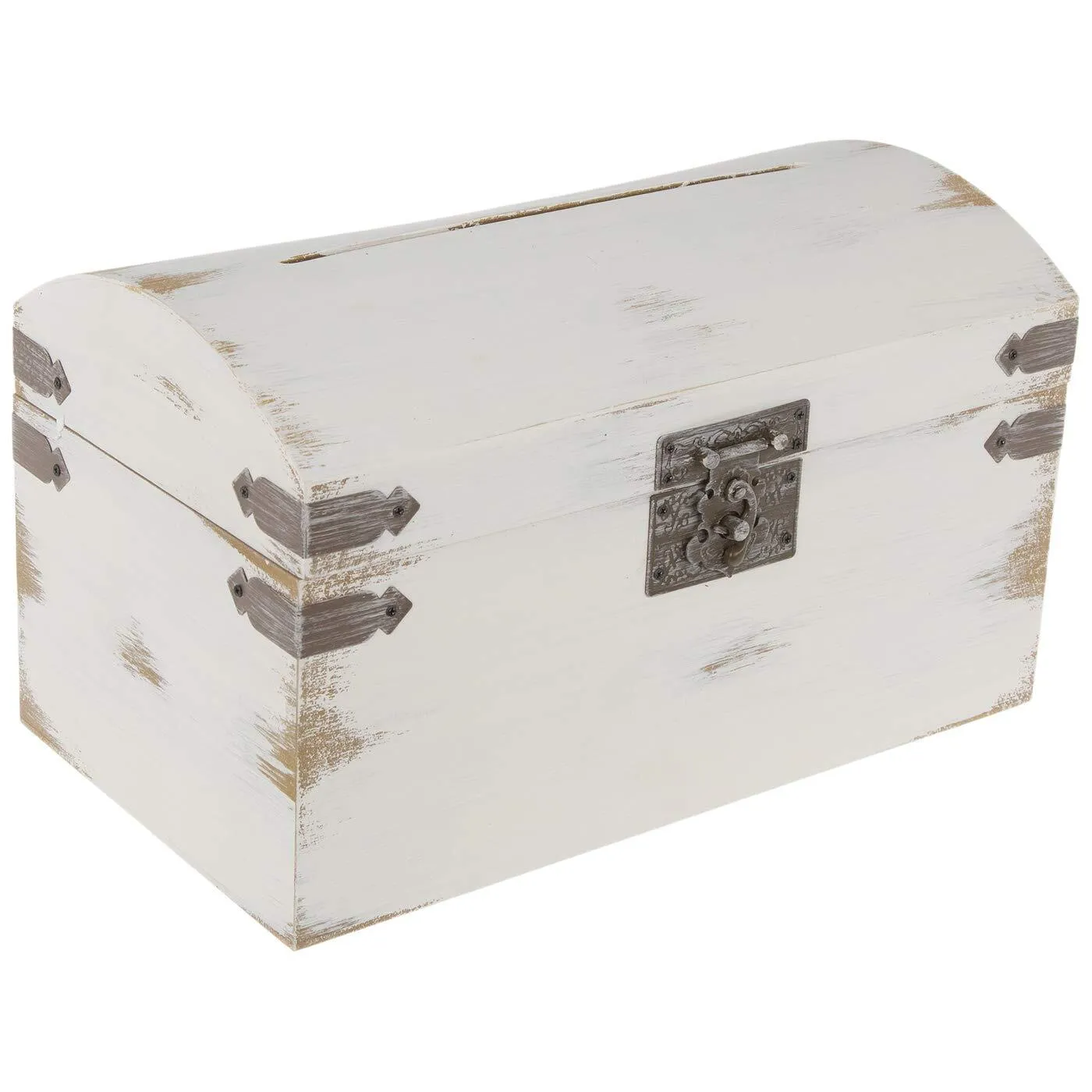 White Rustic Card Box