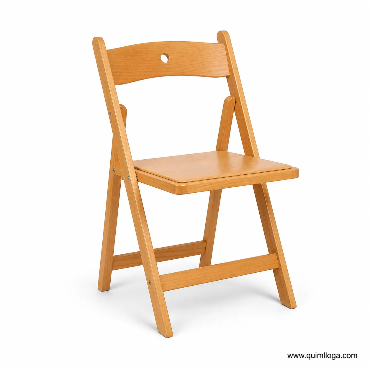 Silla plegable madera barnizada