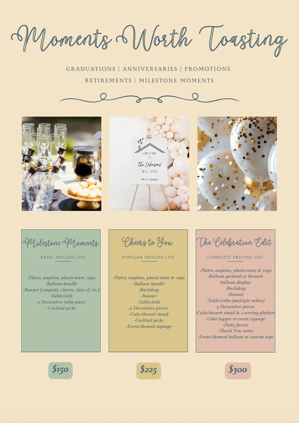 Moments worth Toasting