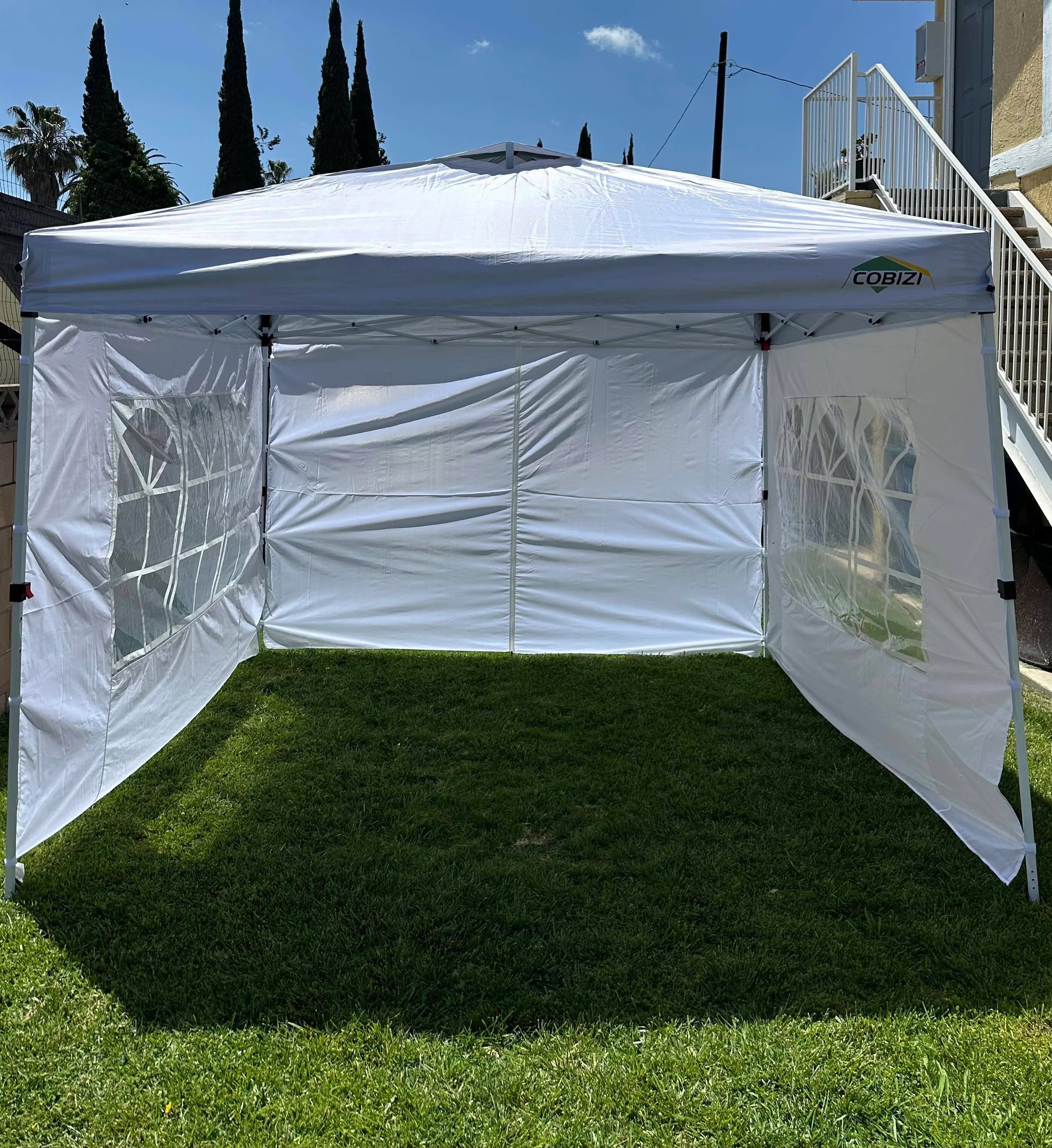 10x10 Professional Popup Canopy with 3 walls