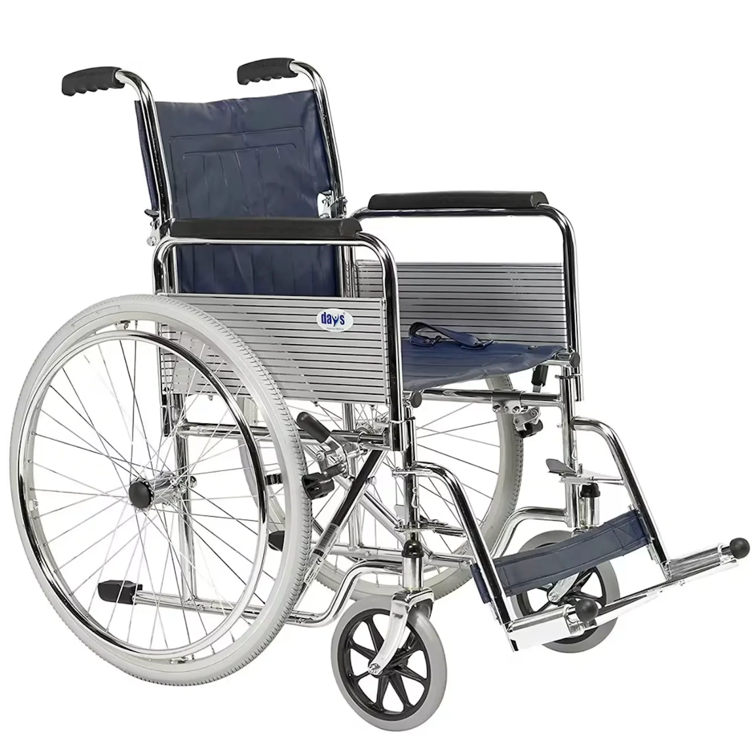 Premium Chrome Self Propelled Wheelchair