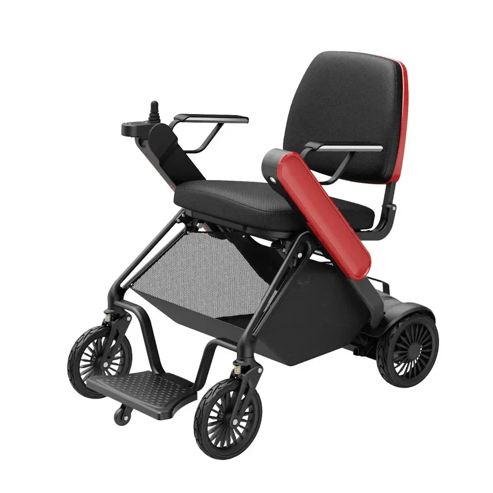 Auto folding Lightweight F10 Electric Wheelchair with 15 Mile Battery Range