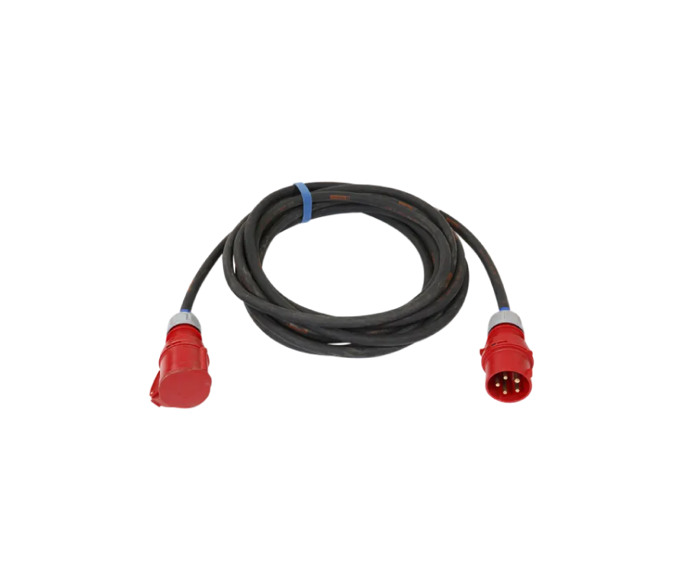 Rallonge Cable Souple (10 m) - 32A - Tétraphasée CEE