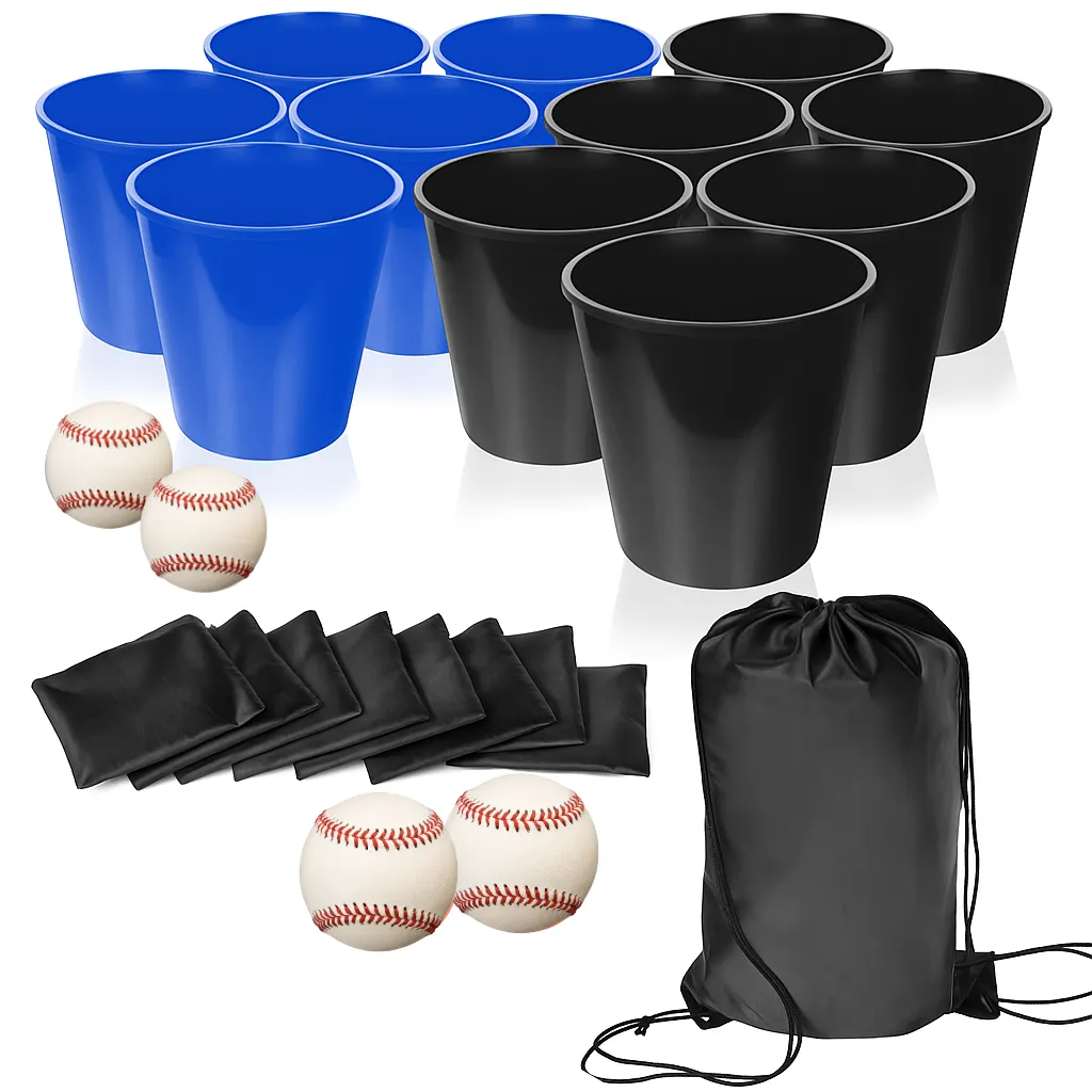 Oversized Bucket Pong with Bean Bags