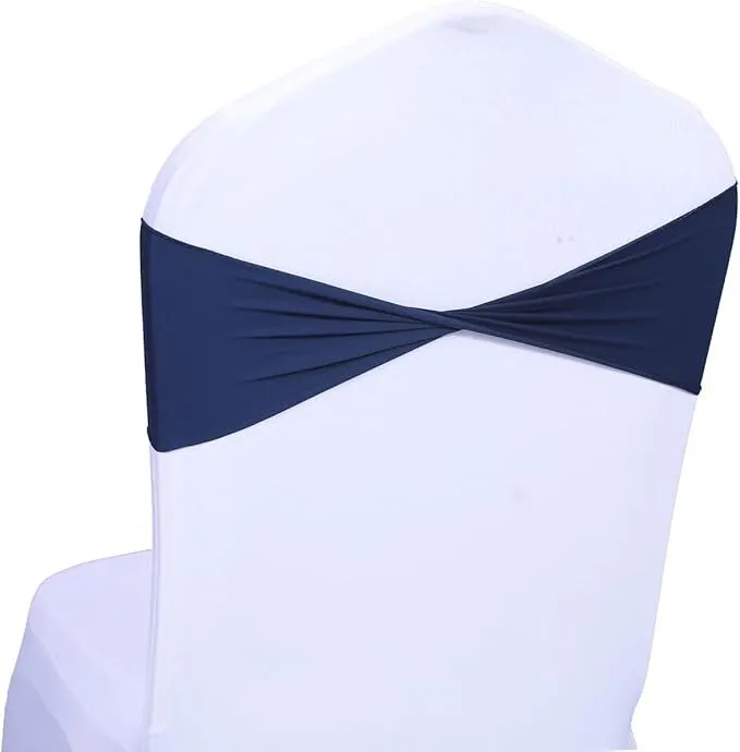 Navy Blue Spandex Sashes (no chair covers)