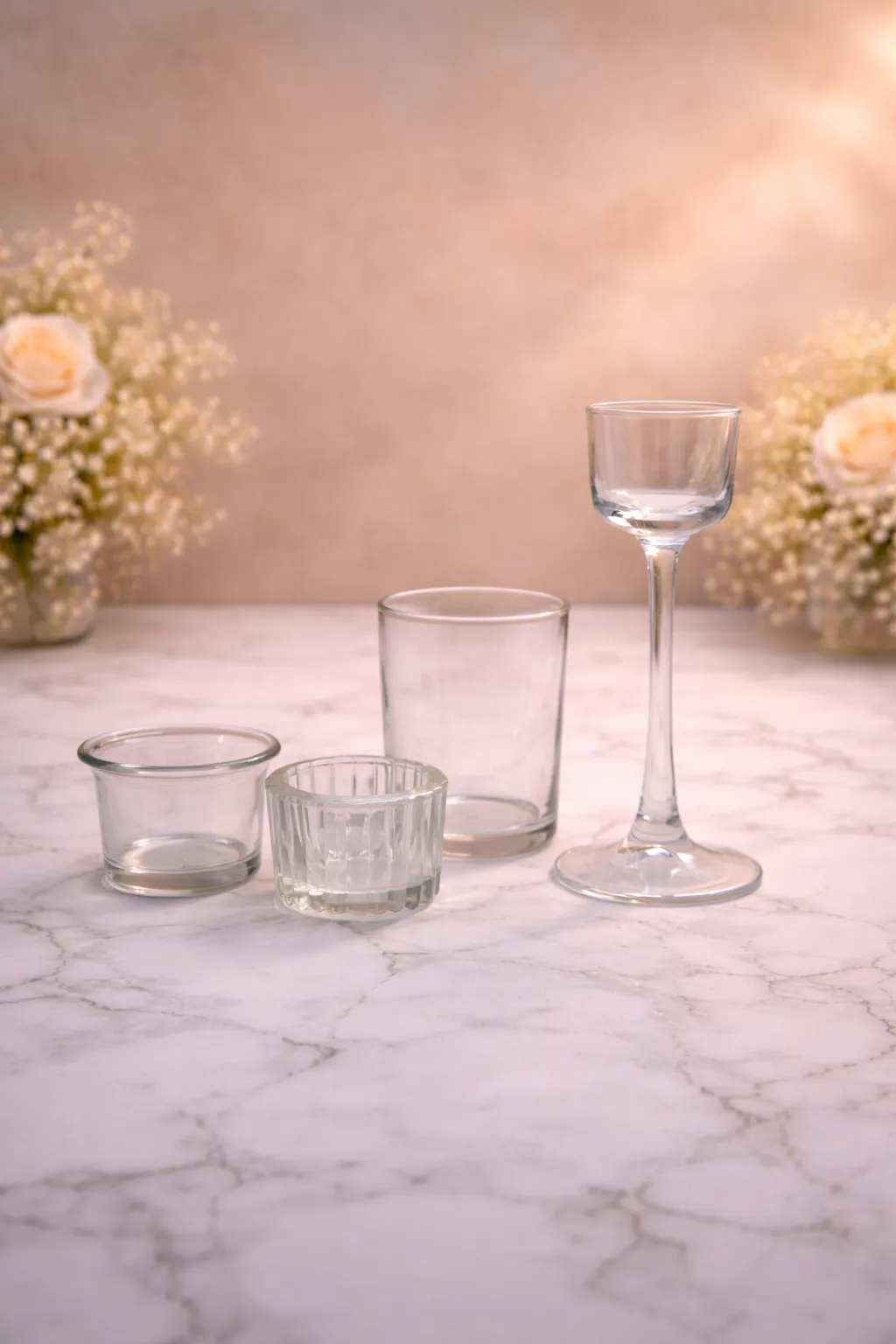 Glass Tea Light Candle Holders – Elegant Centerpiece Collection