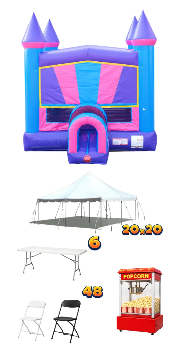 Party Bundle - Pink Castle Mega