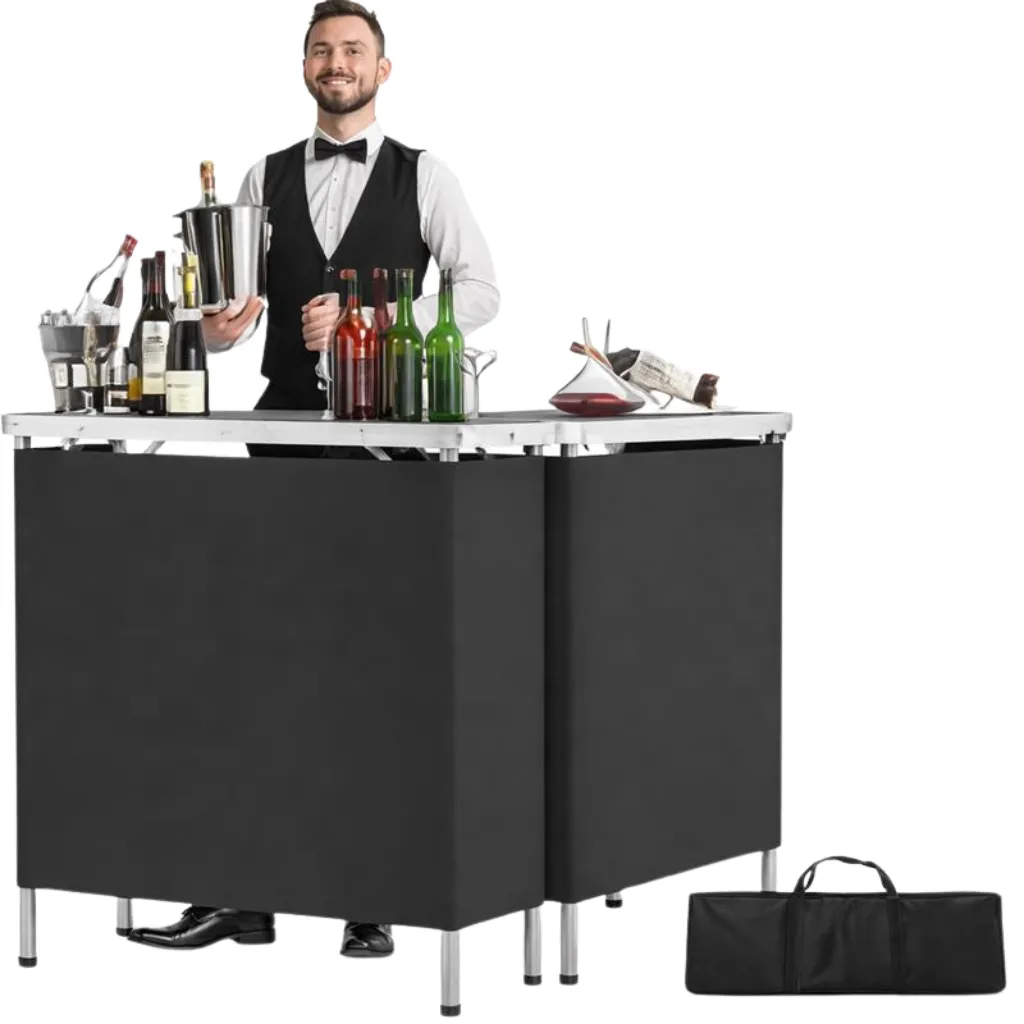 Portable Dual Bar Table