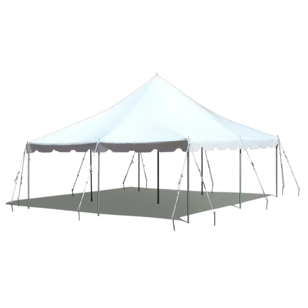 20' x 20' Premium Canopy Pole Tent - White