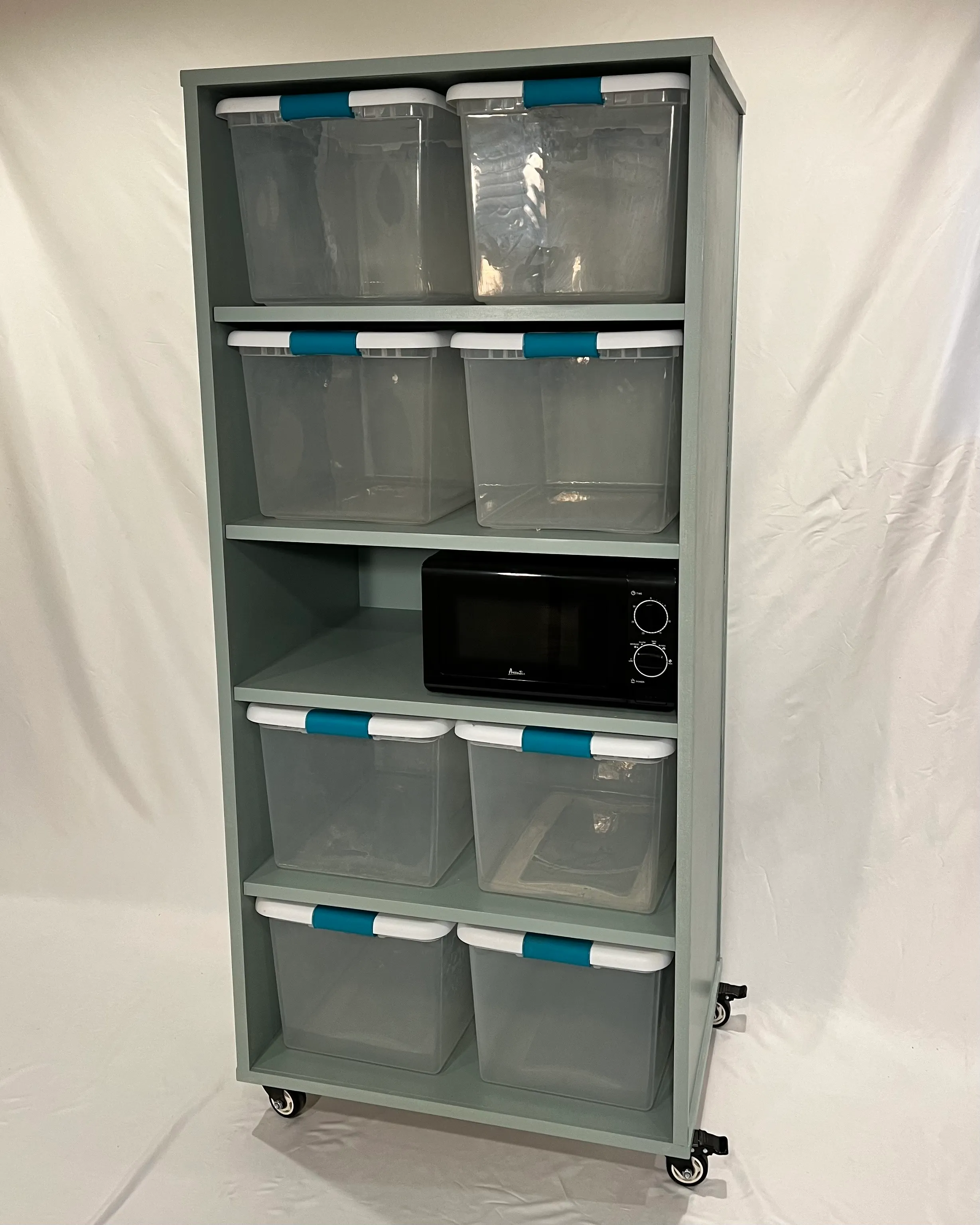 Tall Storage Cabinet w/ 8 Bins