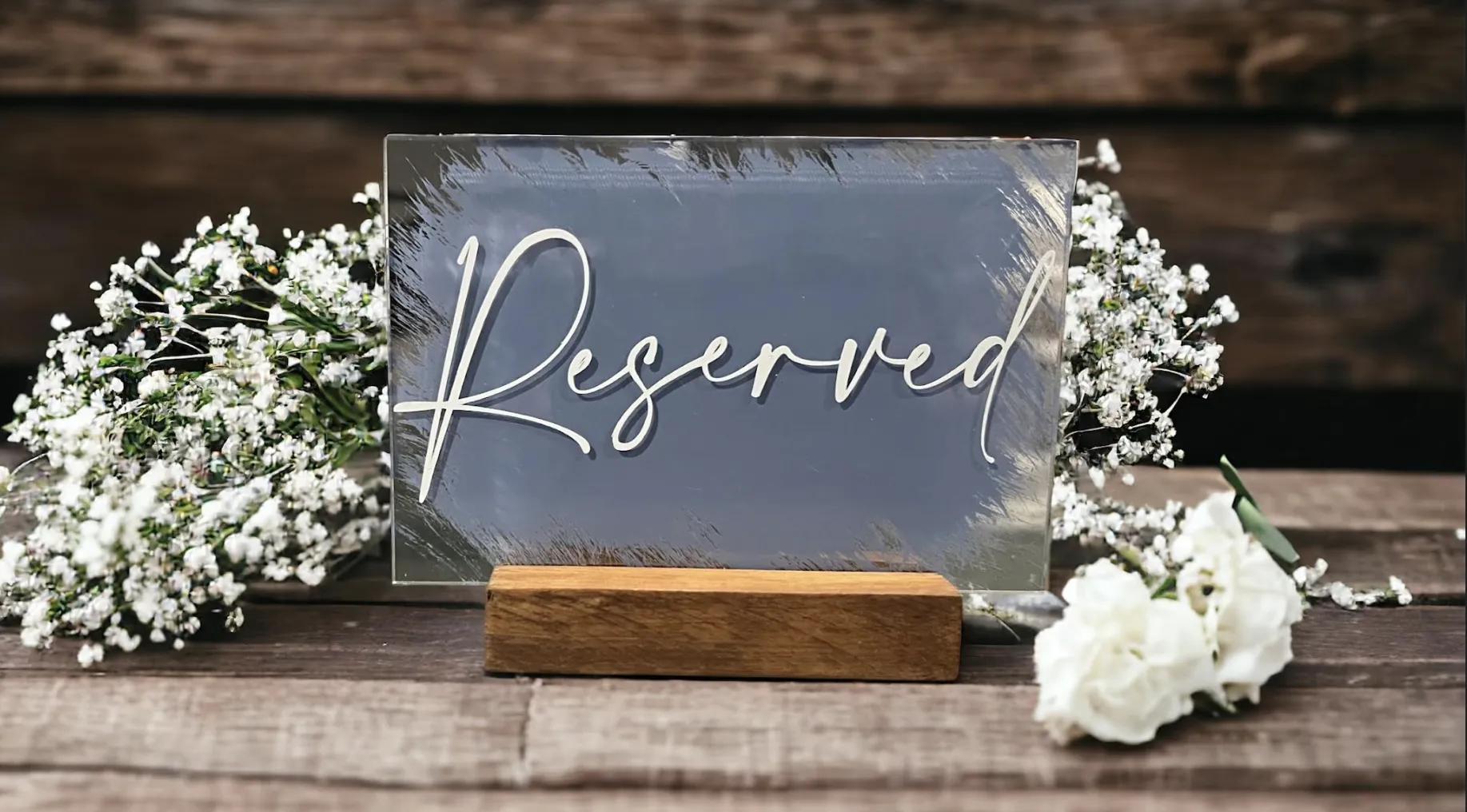 Dusty Blue Reserved Signs