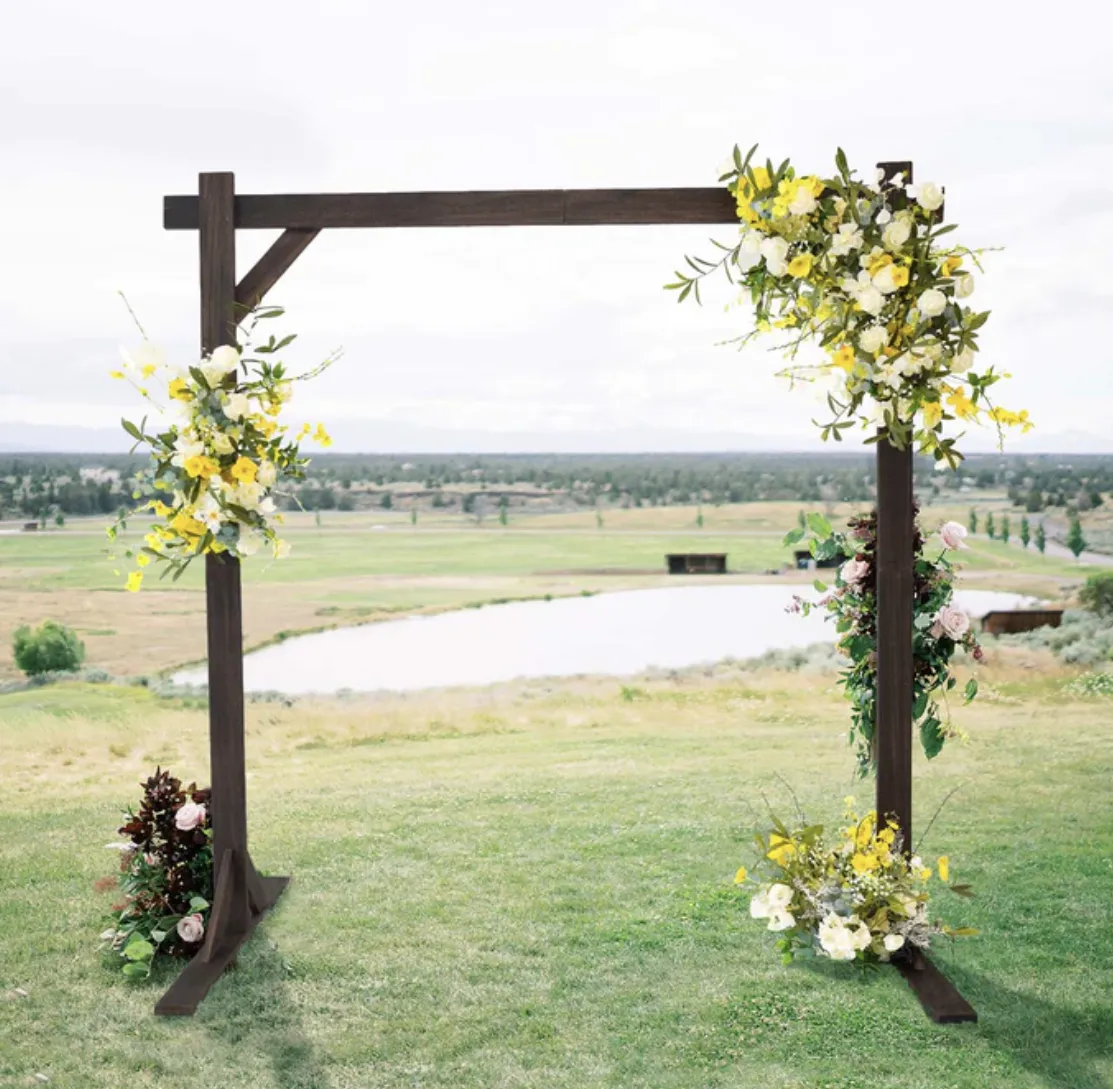 Wooden Arch 7ft (Flowers not included)