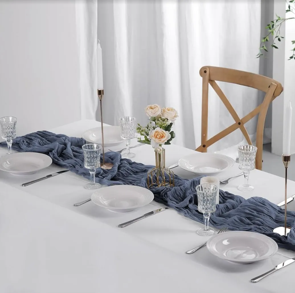 Dusty Blue Table Runners