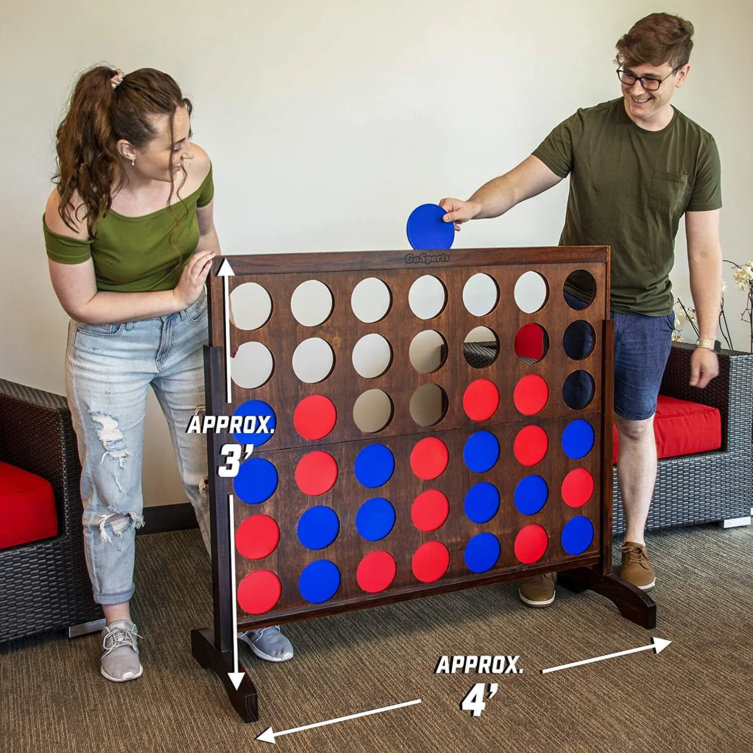 Big connect 4 Yard Game (3ft tall/4ft long)