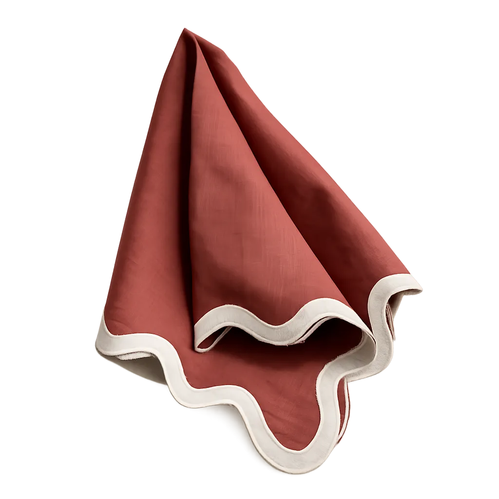European Linen Napkin - Burgundy