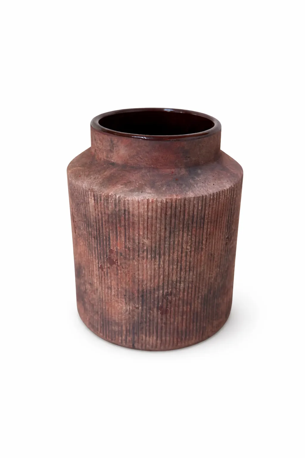 Rust Maroon Vase