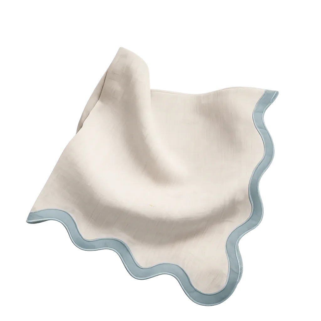 Scalloped Linen Napkin