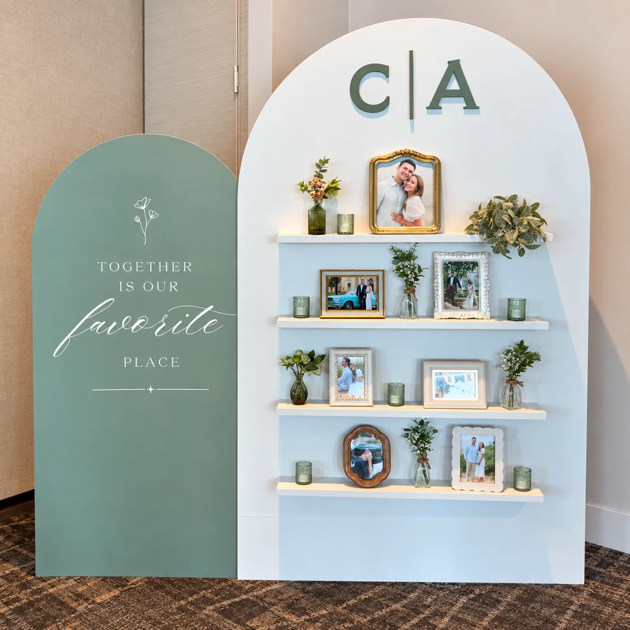 Arch Duo w/ Shelves