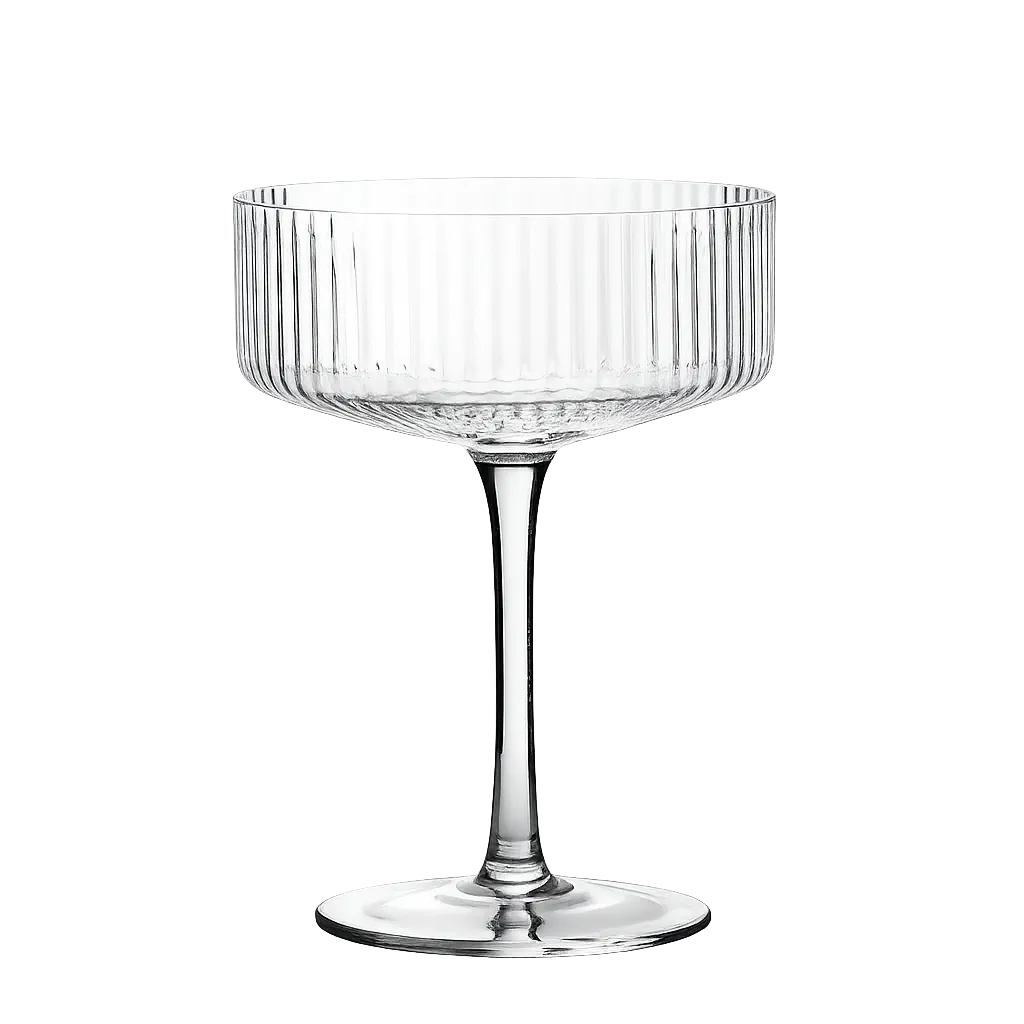 Fluted Coupe Glass