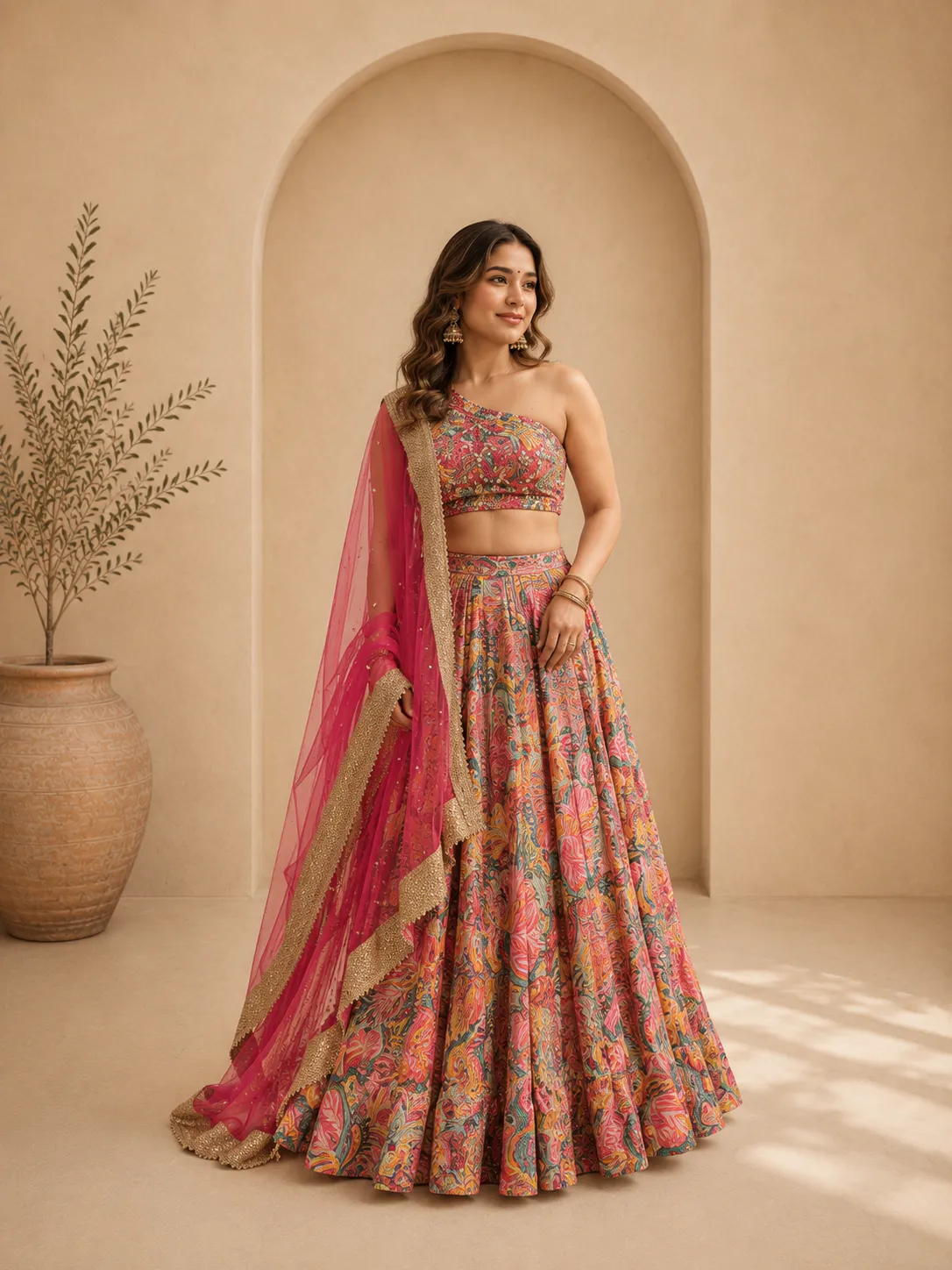Juhi Bengani Multicoloured Lehenga