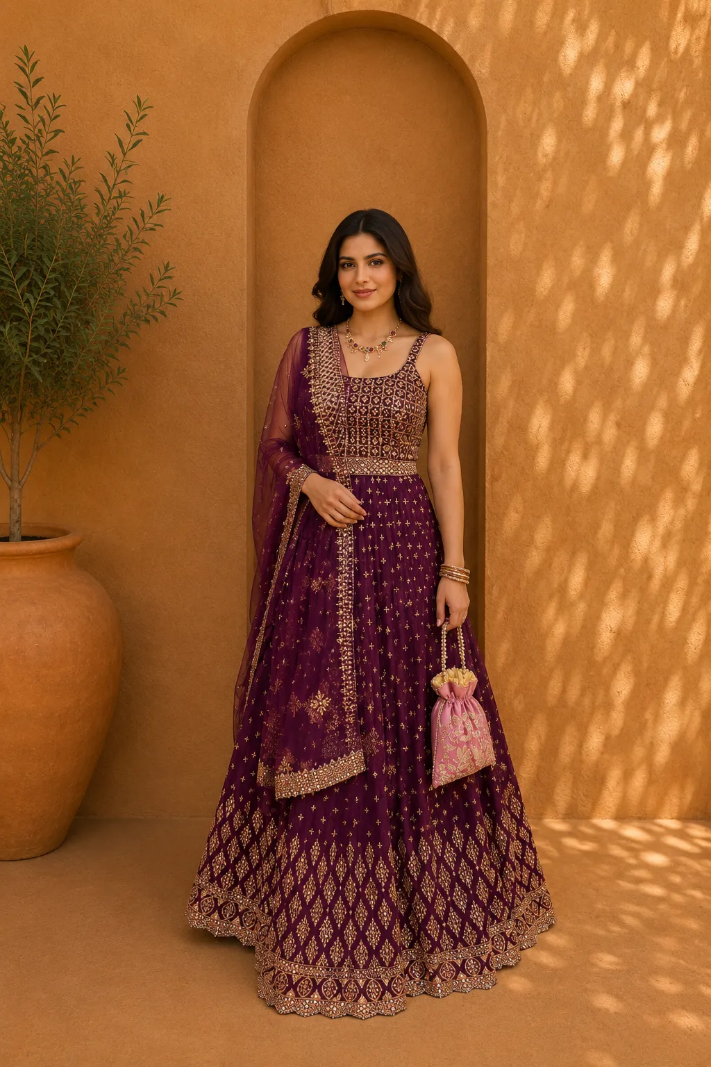 Purple Lehenga