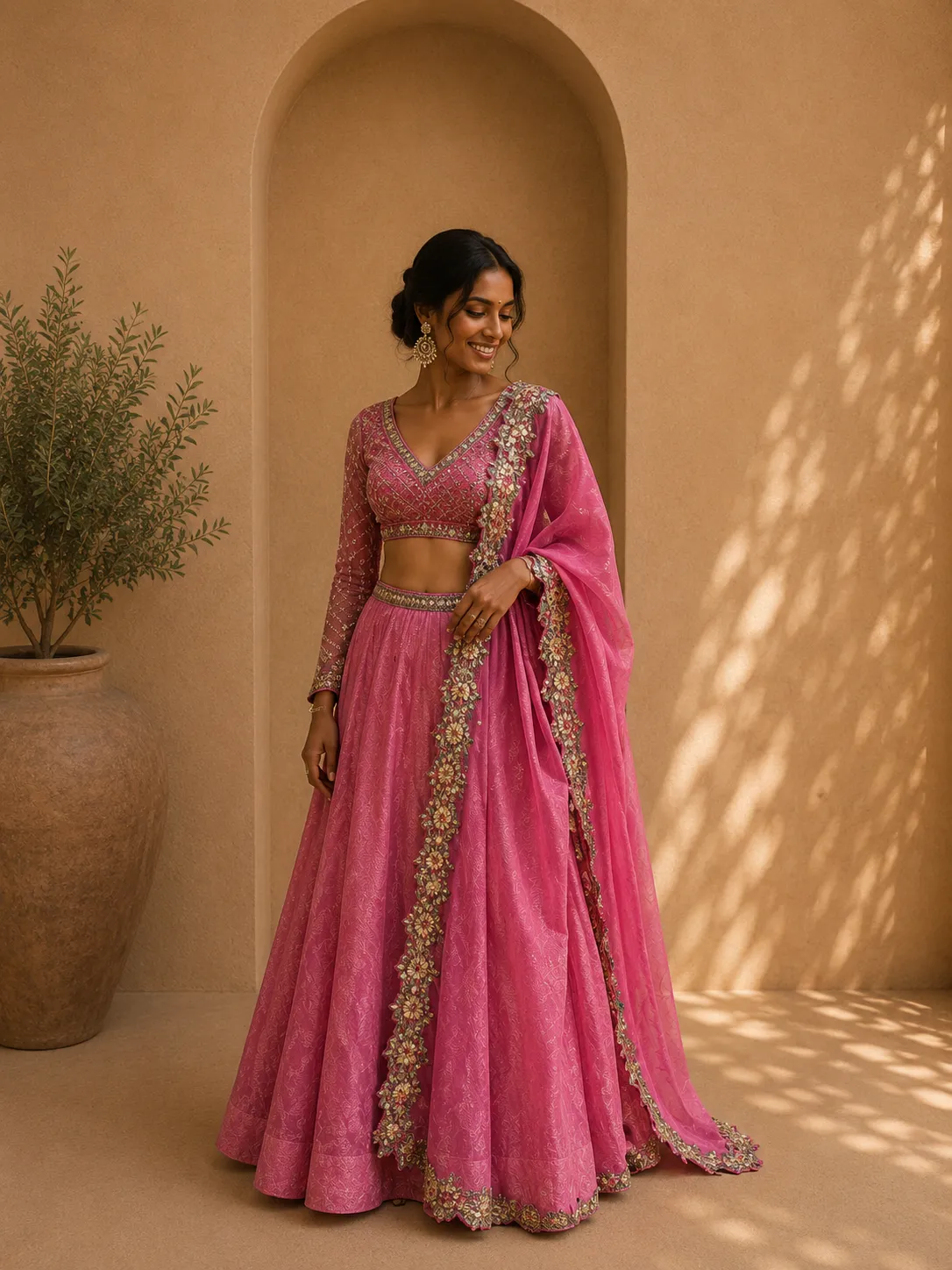 VVANI Pink Lehenga