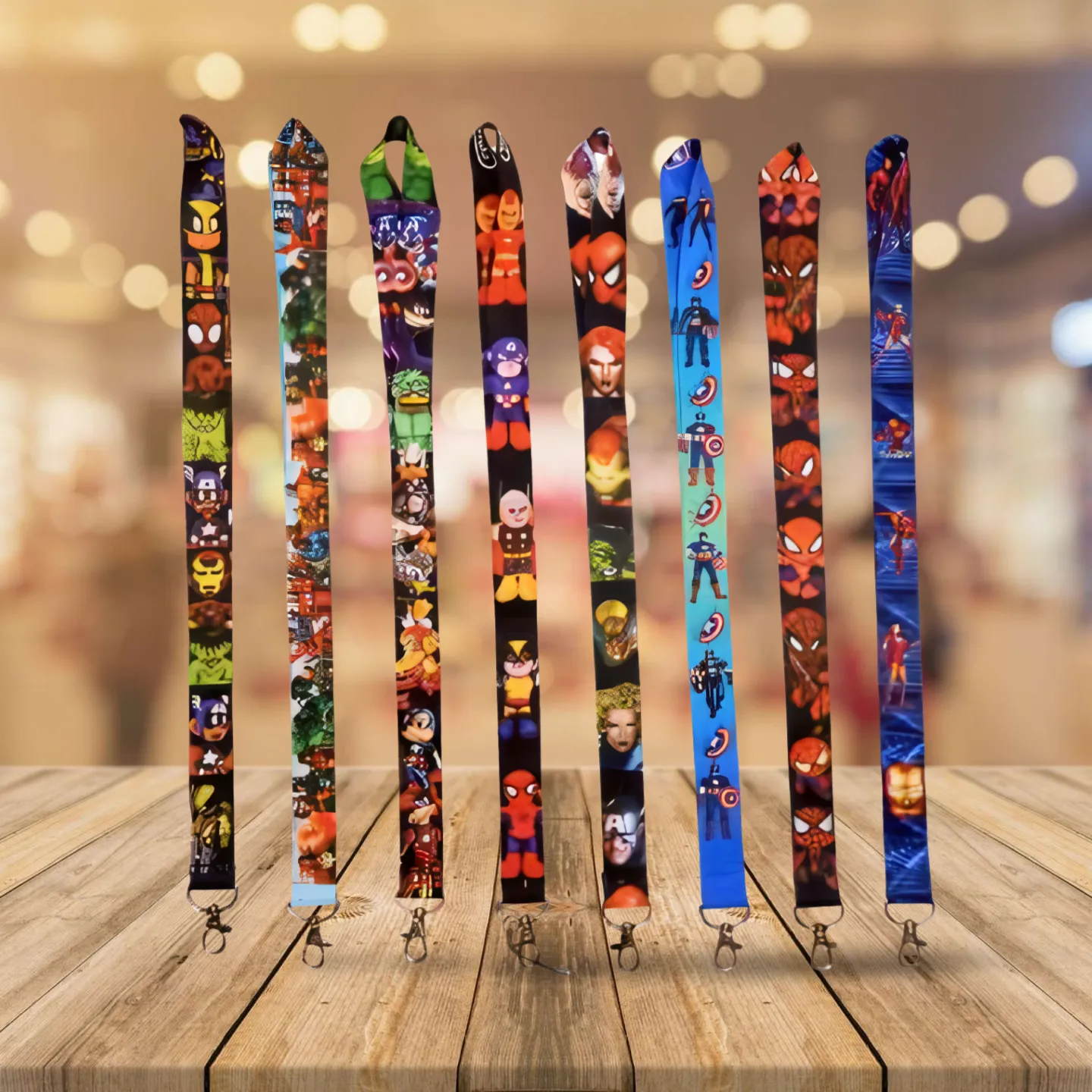 Marvel Character Lanyards – 10PK (Random Designs)